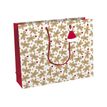 Clairefontaine Christmas - geschenktasje - boodschappen - 37.3 cm x 11.8 cm x 27.5 cm - gingerbread