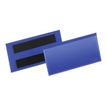 Durable - 50 Pochettes magnétiques - pour 100 x 38 mm - bleu foncé