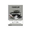 Canson Graduate Mix Media - Bloc dessin - 30 feuilles - A3 - 220 gr - gris