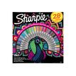 Sharpie - Pack de 28 - marqueurs permanents - pointes et couleurs assorties