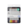 Winsor & Newton Studio Collection - 24 Crayons de couleur - boîte en métal - couleurs assorties
