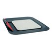 4002432129362-Leitz Ergo Cosy - Support pour ordinateur portable jusqu'à 17" - gris velours-Angle droit-1
