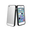 Muvit Crystal Bump - Achterzijde behuizing voor mobiele telefoon - zwart, transparant - voor Apple iPhone 5, 5s, SE