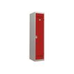 Pierre Henry Salissante - Kastje - 2 planken - 2 deuren - rood, lichtgrijs, RAL 7035