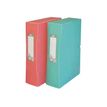 Oxford Pastel - Boîte de classement plastique - dos 80 mm - disponible dans différentes couleurs