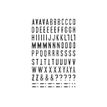 Maildor Glitty - Decoratiesticker - alphabet / numbers - 2 vellen - zwart (pak van 228)