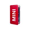 MINI Folio case - Flip cover voor mobiele telefoon - red vinyl - voor Apple iPhone 6 Plus, 6s Plus