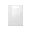 Nobo - Mini tableau blanc portable - A4 - bloc-notes de bureau effaçable à sec - acrylique transparent