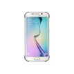 Samsung Clear Cover EF-QG925B - Achterzijde behuizing voor mobiele telefoon - zilver - voor Galaxy S6 edge