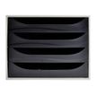 Exacompta Ecobox Classic A4+ - Ladekast - 4 lades - zwart/grijs