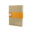 Moleskine Cahier Extra Large - Dagboek - 190 x 250 mm - 120 pagina's - van lijnen voorzien - knutselbruin - karton (pak van 3)