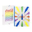 Viquel Coca-Cola - map met 3 flappen - voor A4 - verkrijgbaar in verschillende thema's/ontwerpen - kleurloos