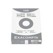 Exacompta - Registratiekaart - A6 - wit - van ruiten voorzien (pak van 100)
