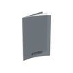 Conquérant Classique - Cahier polypro A4 (21x29,7cm) - 96 pages - grands carreaux (Seyes) - gris