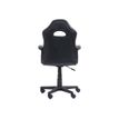 3760185029438-Fauteuil gamer ANZIO - accoudoirs fixes - noir et blanc-Arrière-3