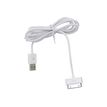 MUVIT - Oplaad- / datakabel - Apple Dock (M) naar USB (M) - 1.2 m - wit - voor Apple iPad/iPhone/iPod (Apple Dock)