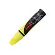 Uni Chalk PWE-17K - Marker - niet permanent - fluorescerend geel - pigmentinkt op waterbasis - 15 mm - extra groot