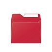 Pollen - Enveloppe - 90 x 140 mm - portefeuille - open zijkant - zelfklevend - afdrukbaar - intens rood - pak van 20