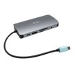i-Tec USB-C Metal Nano Dock HDMI/VGA with LAN + Power Delivery 100 W - dockingstation - USB-C / Thunderbolt 3 - VGA, HDMI - GigE