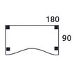 3253310165281-Bureau vague symétrique EXPRIM - L180 cm - Plateau Blanc perle - Pieds blanc--3