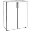 3253310161726-Armoire mi-haute IDRA/DUAL -  L80 x H102 x P47 - 2 portes - 2 tablettes métal DS - Corps alu - Portes et d--3