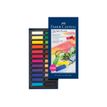 Faber-Castell - Boîte de 24 demi pastels tendres - couleurs assorties