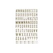 Maildor Glitty - Decoratiesticker - alphabet / numbers - 2 vellen - goud (pak van 228)