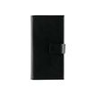 Muvit Magnet Wallet - Flip cover voor mobiele telefoon - zwart - voor Samsung Galaxy S7 edge