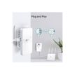 6935364010805-TP-Link TL-WPA7617 KIT - Kit 2x CPL AV1000 Gigabit WiFi AC avec prise gigogne-Multi-angle-4