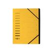 Pagna Office - Ordnermap - 7 compartimenten - 7 onderdelen - 5 mm - A4 - met tabbladen - geel