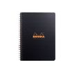 RhodiActive Adressbook - Répertoire 14,8 x 21 cm - 160 pages - noir