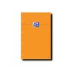 Oxford Bloc Orange A4+ - Bloknote - geniet - 80 vellen / 160 pagina's - extra wit papier - van ruiten voorzien - oranje hoes (pak van 5)