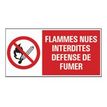 Pickup - Panneau de signalisation - 300 x 150 mm - Flammes interdites