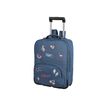 Oberthur Little Lollipops - Koffer met wieltjes/schooltas - 600D polyester - twee tinten blauw