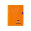 Clairefontaine Mimesys - Cahier polypro 17 x 22 cm - 48 pages - grands carreaux (Seyes) - orange