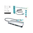 i-Tec Nano Dock - Station d'accueil - USB 3.0 / USB4 / Thunderbolt 4 - VGA, 2 x HDMI - GigE - Europe