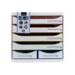 Exacompta Black Office BIG-BOX - ladekast - voor A4, 240 x 320 mm, A4 Plus - wit, harlekijn