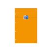 Oxford Bloc Orange A4+ - Bloknote - geniet - 80 vellen / 160 pagina's - extra wit papier - Seyès - oranje hoes (pak van 5)