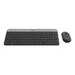 Logitech Slim Wireless Combo MK470 - toetsenbord en muis set - Frans - grafiet