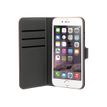 Muvit Wallet Folio - Flip cover voor mobiele telefoon - polyurethaan, polycarbonaat - red tissue - voor Apple iPhone 6, 6s
