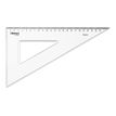 Aristo College - driehoek - 25 cm - transparant - polystyreen