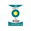 3130638380896-Exacompta - 40 Packs de 100 Fiches Bristol - 5,5 x 7,4 cm - lignées - non perforées - jaune-Avant-1