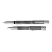 3219911760058-Daniel Hechter Exclusif - Parure stylo à bille et sylo plume - percé noir-Angle gauche-0