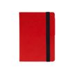 Legami My Notebook - Carnet de notes à élastique - 9,5 x 13,5 cm - ligné - rouge