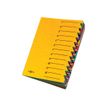 Pagna Easy - Ordnermap - 12 compartimenten - 12 onderdelen - met tabbladen - geel