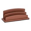 Quo Vadis Satiny - Trieur demi-rond 2 compartiments - 26 x 10,5 cm - marron