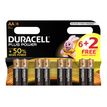 DURACELL Plus MN1500 - 8 piles alcalines - AA LR06