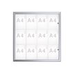 MAULadvanced - Whiteboard met frame - 909 x 858 mm - 12 x A4 - staal met deklaag - magnetisch - zilveren aluminium frame