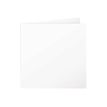 Clairefontaine Pollen - Wit - 160 x 160 mm - 210 g/m² - 25 vel(len) dubbelgevouwen kaarten met rillijn
