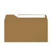 Pollen - Enveloppe - International DL (110 x 220 mm) - portefeuille - open zijkant - zelfklevend (peel & seal) - afdrukbaar - bruin - pak van 20